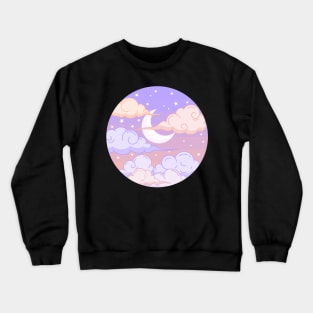 Celestial Moon Crewneck Sweatshirt